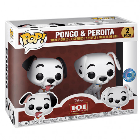 Figurines Pop Pongo & Perdita (101 Dalmatiens) - Livraison rapide