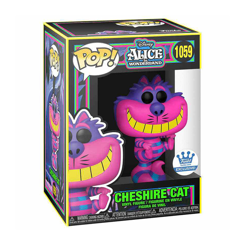 Figurine Pop Chat du Cheshire Blacklight Alice au Pays des Merveilles