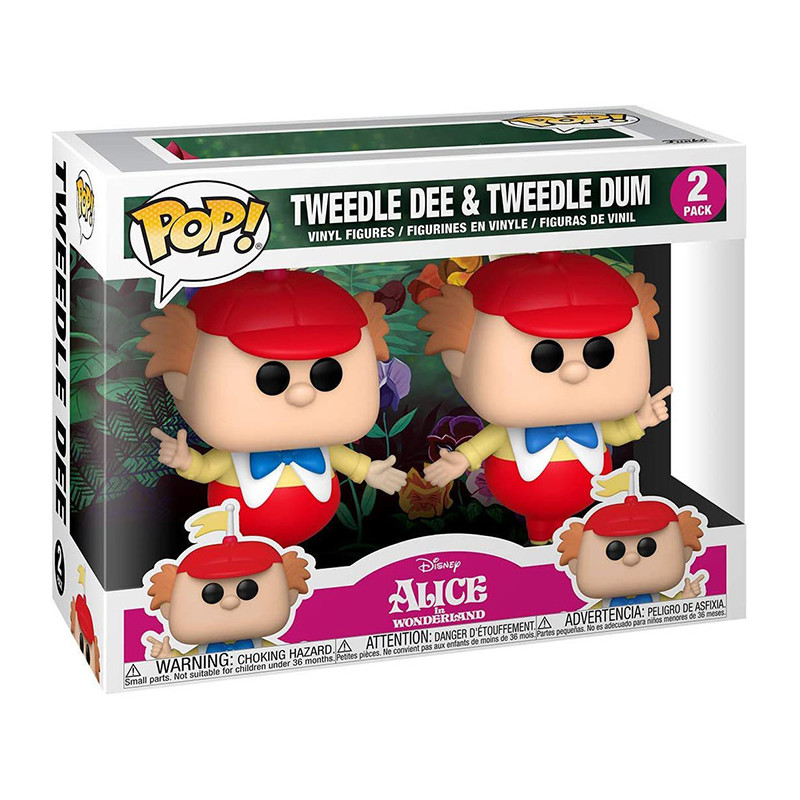 Figurines Pop Tweedle Dee et Tweedle Dum (Alice au Pays des Merveilles)