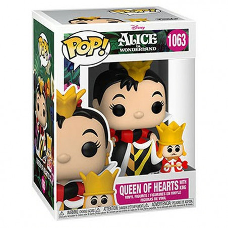 Figurines Pop Reine de Coeur avec Roi (Alice au Pays des Merveilles)