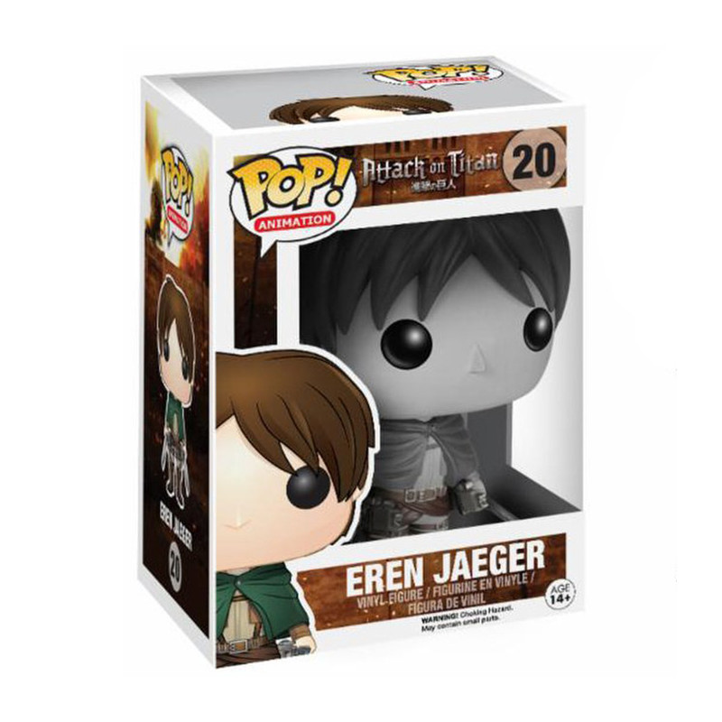 Figurine Pop Eren Jaeger (Attack On Titan) Noir et Blanc - Edition Limitée