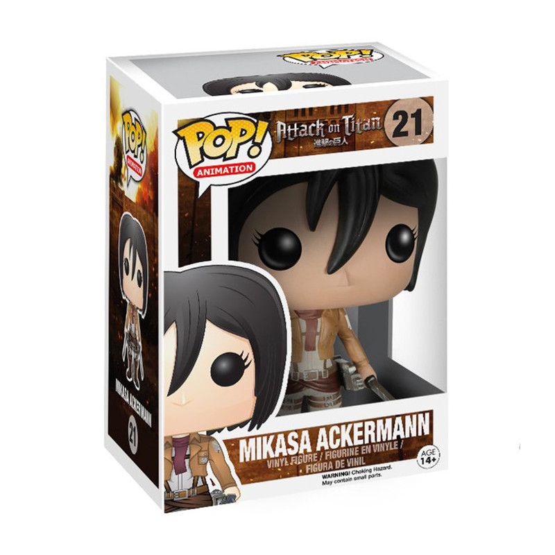 Figurine Pop Mikasa Ackermann (L'Attaque des Titans) - Achetez moins cher !