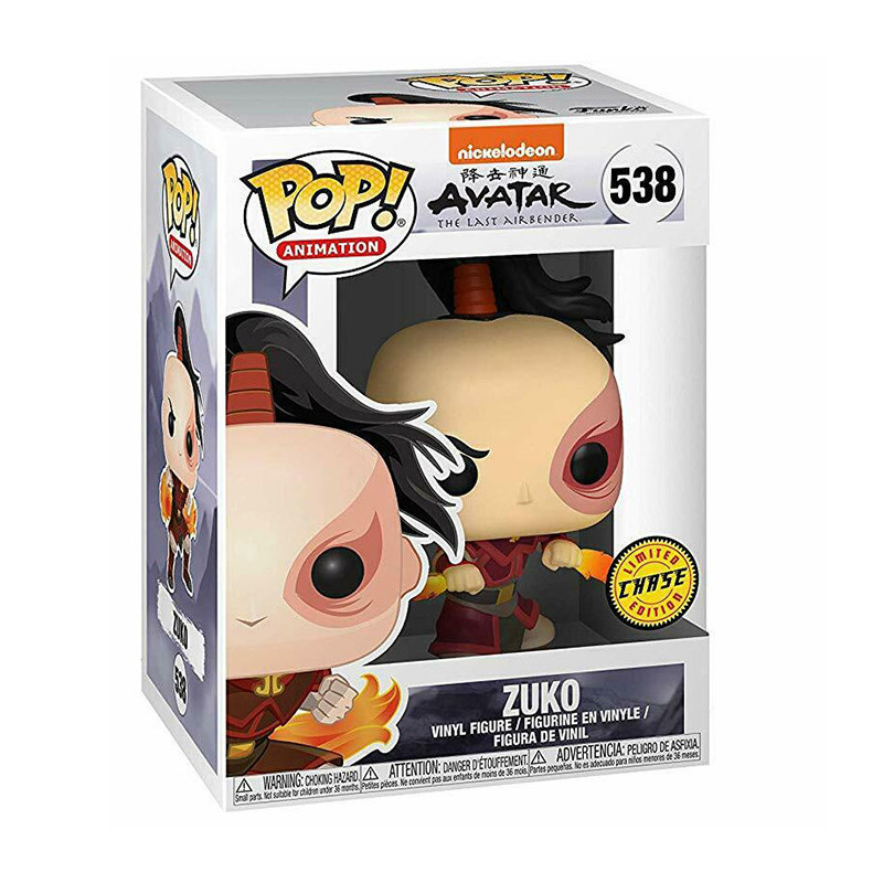 Figurine Pop Zuko Chase (Avatar) #538 - Edition Limitée