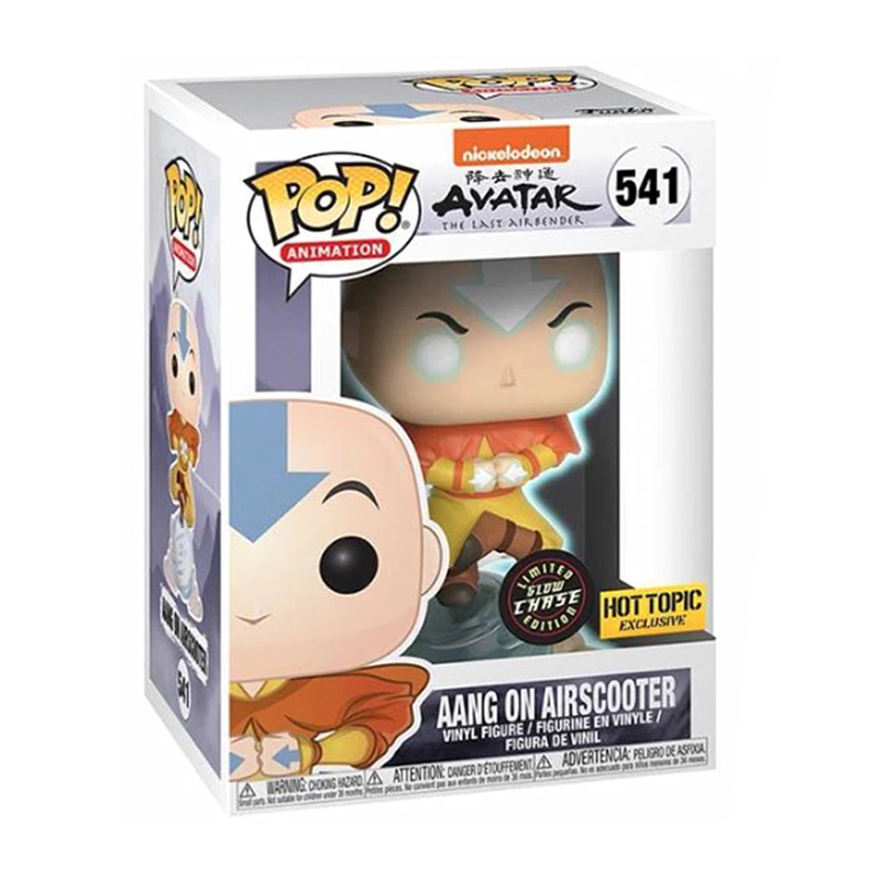 Figurine Pop Aang sur son scooter volant (Avatar) - Édition spéciale glow in the dark