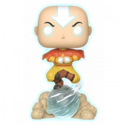 Figurine Pop Aang sur son scooter volant (Avatar) - Édition spéciale glow in the dark