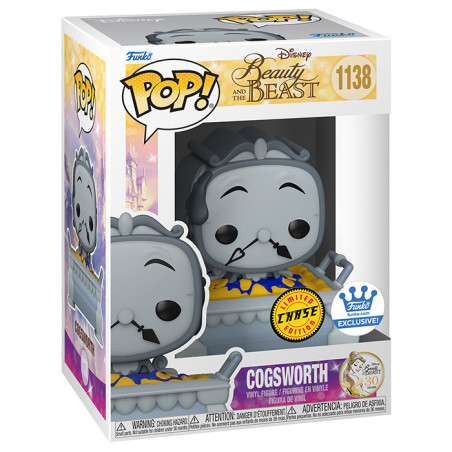 Figurine Pop Cogsworth in pie chase (La Belle et la Bête) #1138