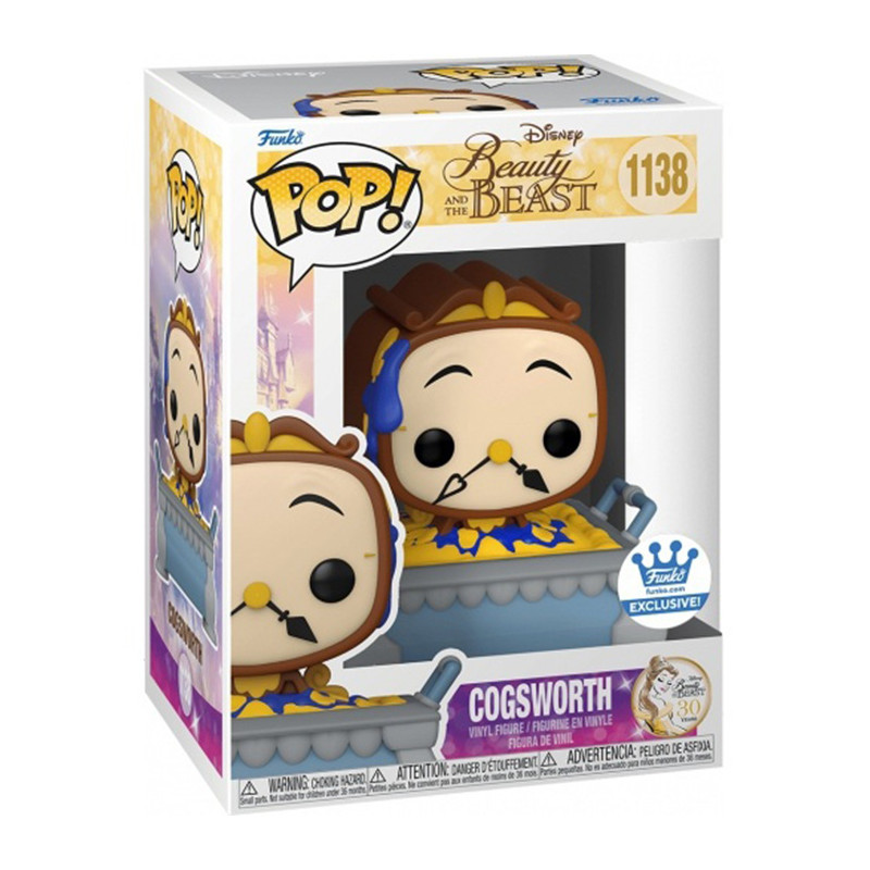 Figurine Pop Cogsworth dans une tarte (La Belle et la Bête) - #1138