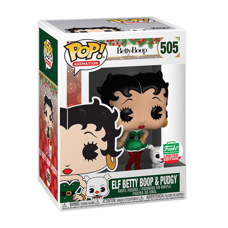 Figurine Pop Betty Boop & Pudgy Noël - Édition Limitée