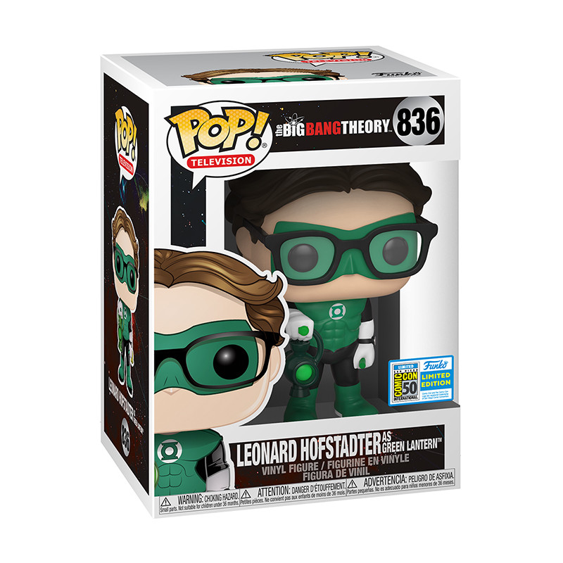 Figurine Pop Leonard Hofstadter Green Lantern (The Big Bang Theory) #836