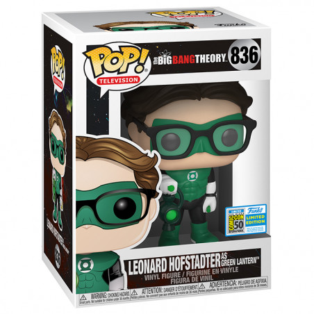 Figurine Pop Leonard Hofstadter Green Lantern (The Big Bang Theory) #836