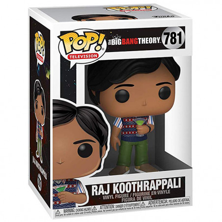 Figurine Pop Raj Koothrappali with Martini - The Big Bang Theory #781