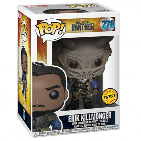 Figurine Pop Erik Killmonger with Mask Chase (Black Panther) #278