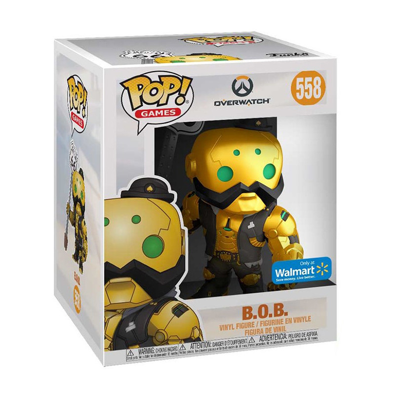 Figurine Pop B.O.B Gold (Overwatch) #558 - 15cm