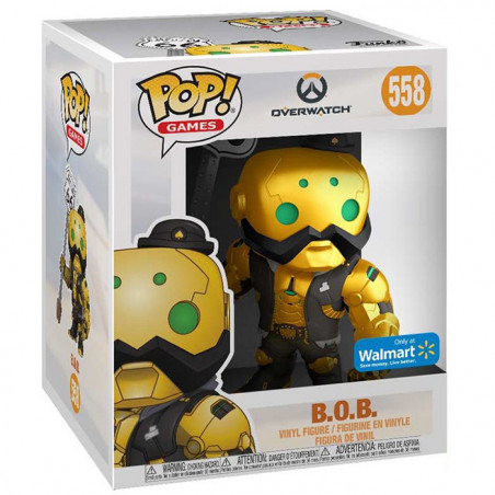 Figurine Pop B.O.B Gold (Overwatch) #558 - 15cm