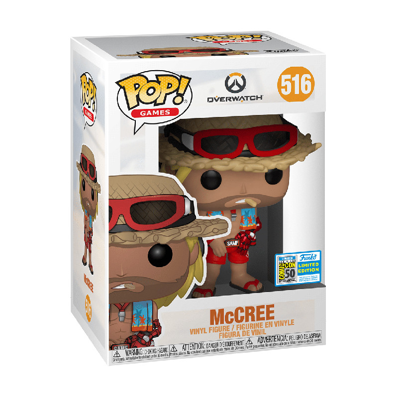 Figurine Pop McCree Summer Overwatch #516 - Edition Limitée