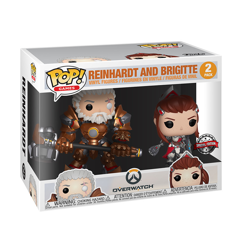 Reinhardt & Brigitte (Overwatch) Figurines Pop - Pack Exclusif