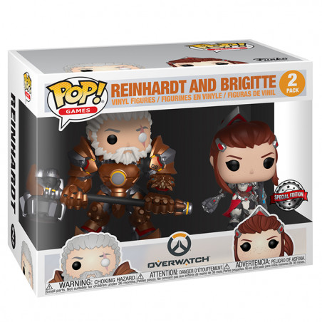 Reinhardt & Brigitte (Overwatch) Figurines Pop - Pack Exclusif