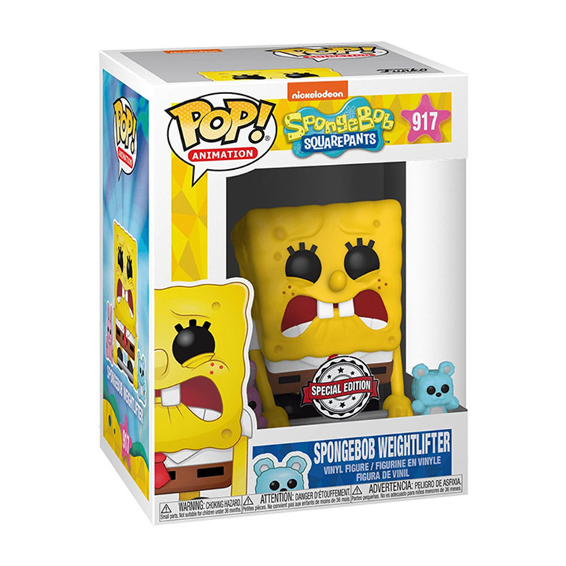 Figurine Pop Bob l'Eponge Haltérophile #917