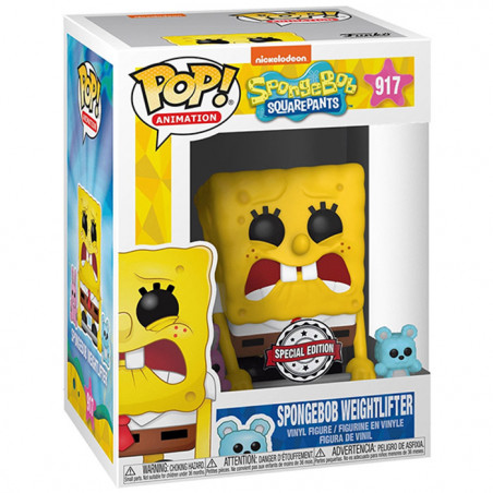 Figurine Pop Bob l'Eponge Haltérophile #917