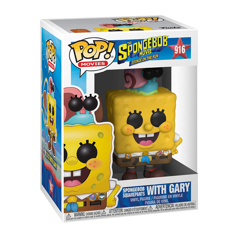 Figurine Pop Bob l'Eponge avec Gary - Édition Film