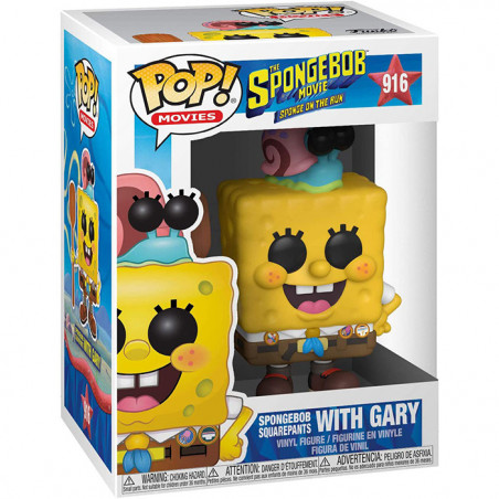 Figurine Pop Bob l'Eponge avec Gary - Édition Film