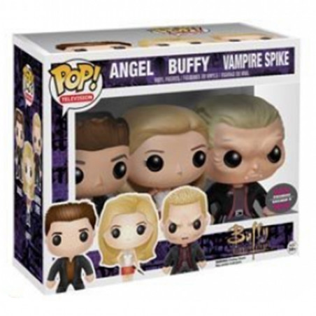 Coffret 3 Figurines Pop! Buffy, Angel et Spike (Buffy)