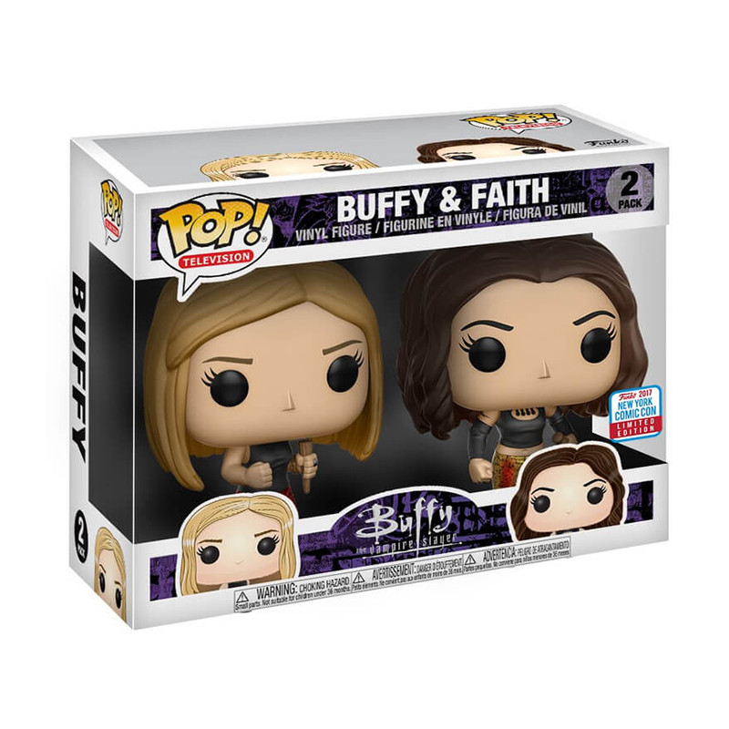 Figurines Pop Buffy et Faith (Buffy The Vampire Slayer) - NYCC 2017