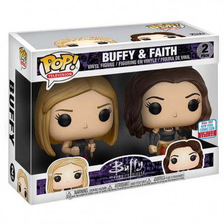 Figurines Pop Buffy et Faith (Buffy The Vampire Slayer) - NYCC 2017