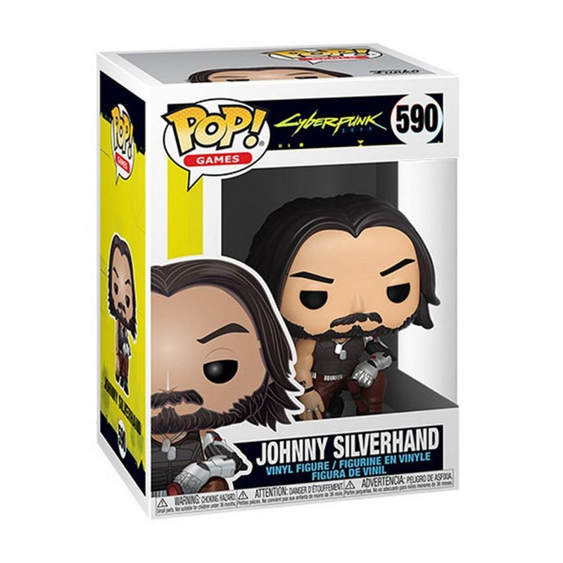 Figurine Pop Johnny Silverhand accroupi (Cyberpunk 2077) - Edition Limitée