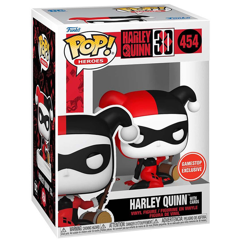 Figurine Pop Harley Quinn with Cards (DC Comics) #454