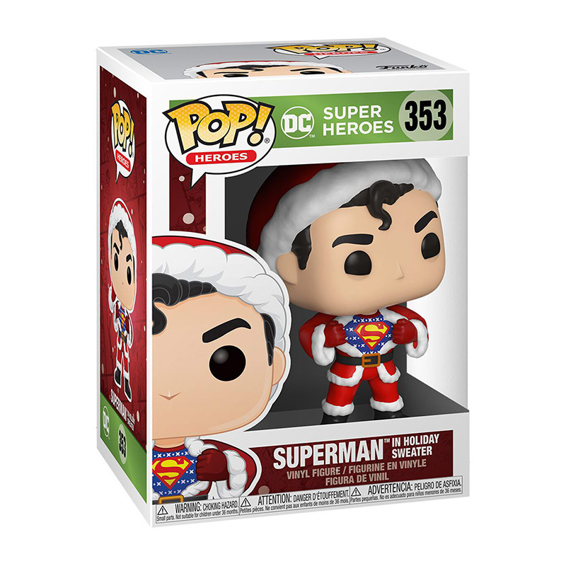 Figurine Pop Superman Pull de Noël - DC Comics #353