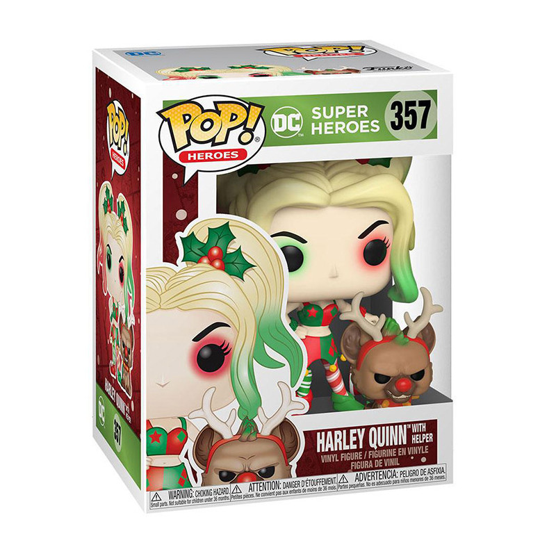 Figurine Pop Harley Quinn & Hyène Noël - DC Comics #357