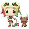 Figurine Pop Harley Quinn & Hyène Noël - DC Comics #357