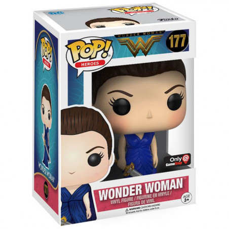 Figurine Pop Wonder Woman Robe Bleue - N°177