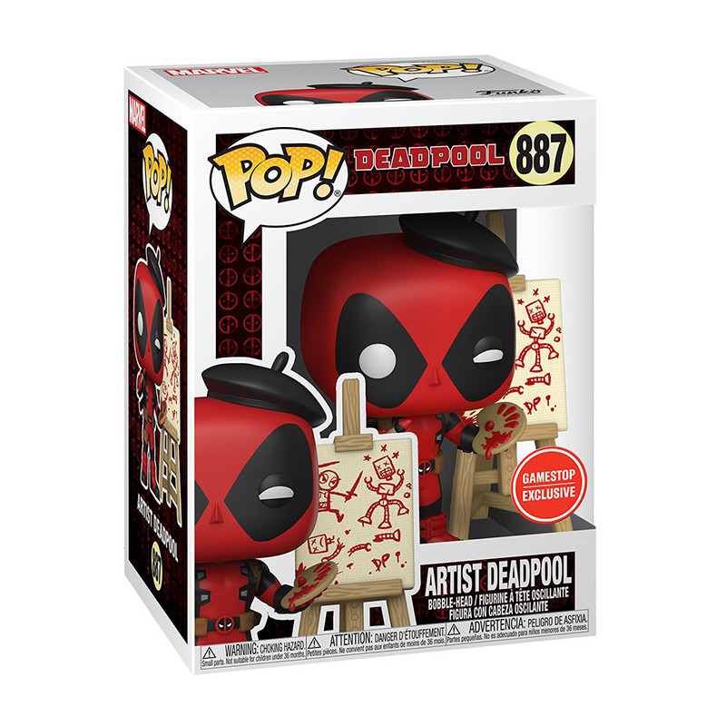 Figurine Pop Artist Deadpool #887 - Edition Limitée