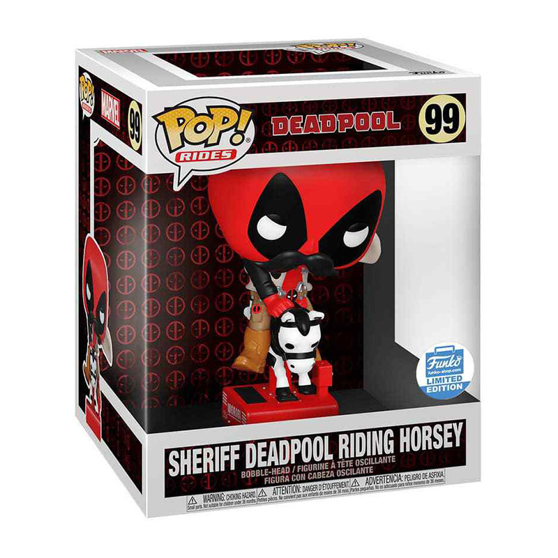 Figurine Pop Sheriff Deadpool riding horsey #99