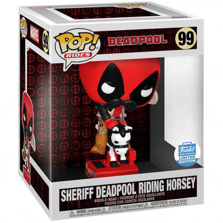 Figurine Pop Sheriff Deadpool riding horsey #99