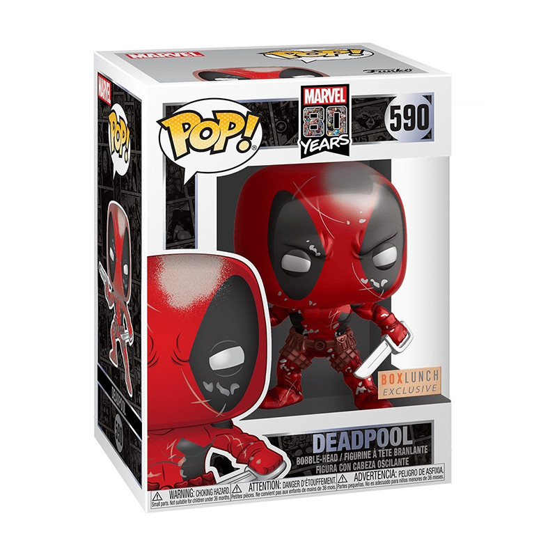 Figurine Pop Deadpool 1ère apparition #590 - Edition Limitée