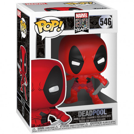 Figurine Pop Deadpool Marvel 80 ans #546 - Edition Limitée