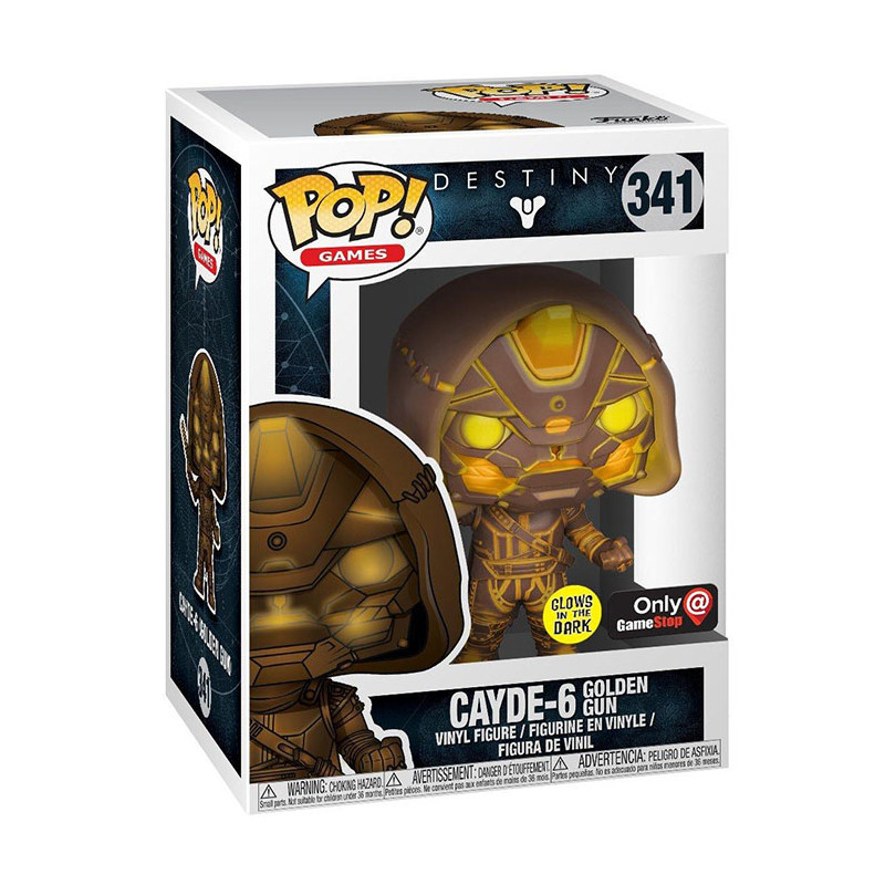 Figurine Pop Cayde-6 Golden Gun (Destiny) - Édition Glow in the Dark