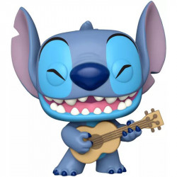 Figurine Pop! Stitch Jumbo avec Ukulélé (Lilo & Stitch) - 25cm