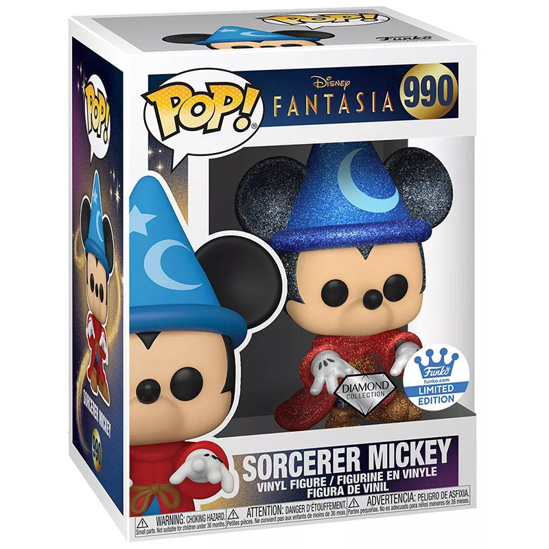 Figurine Pop Sorcerer Mickey Diamond (Fantasia) #990