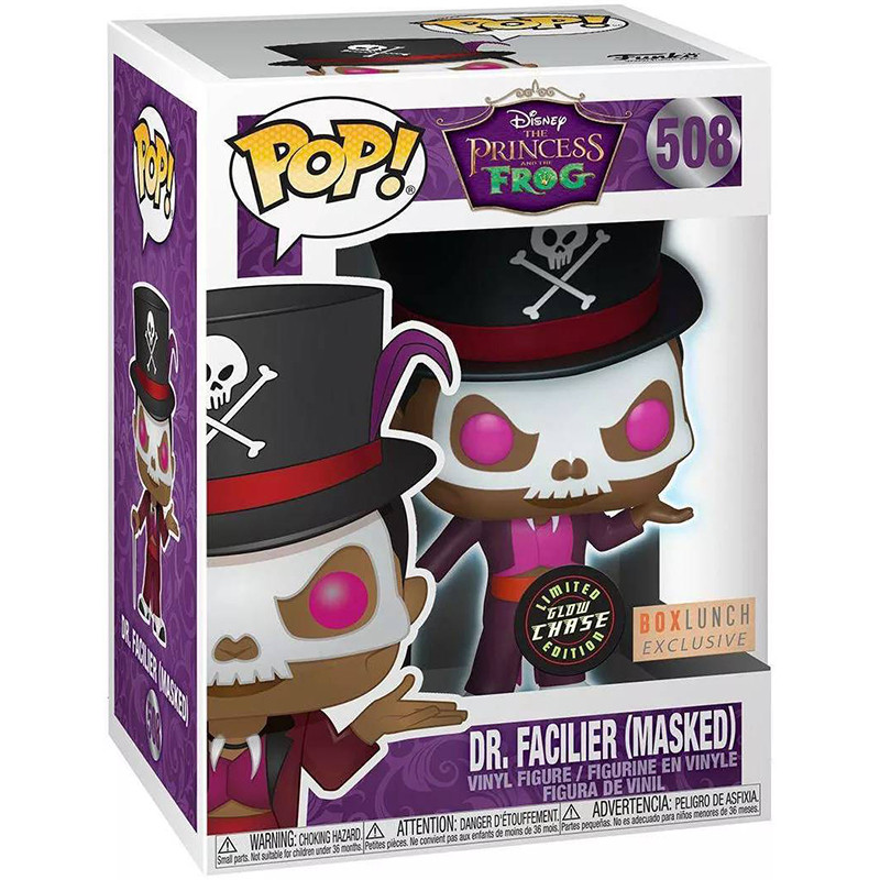 Figurine Pop Dr Facilier Masqué Chase Glow in the Dark - La Princesse et la Grenouille