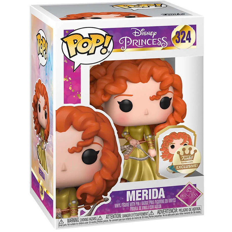 Figurine Pop Merida dorée avec épingle (Rebelle) #324