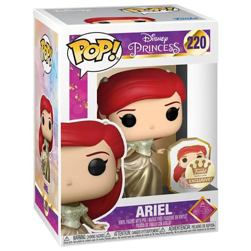 Figurine Pop Ariel Gold avec Pin (La Petite Sirène) - Édition Limitée