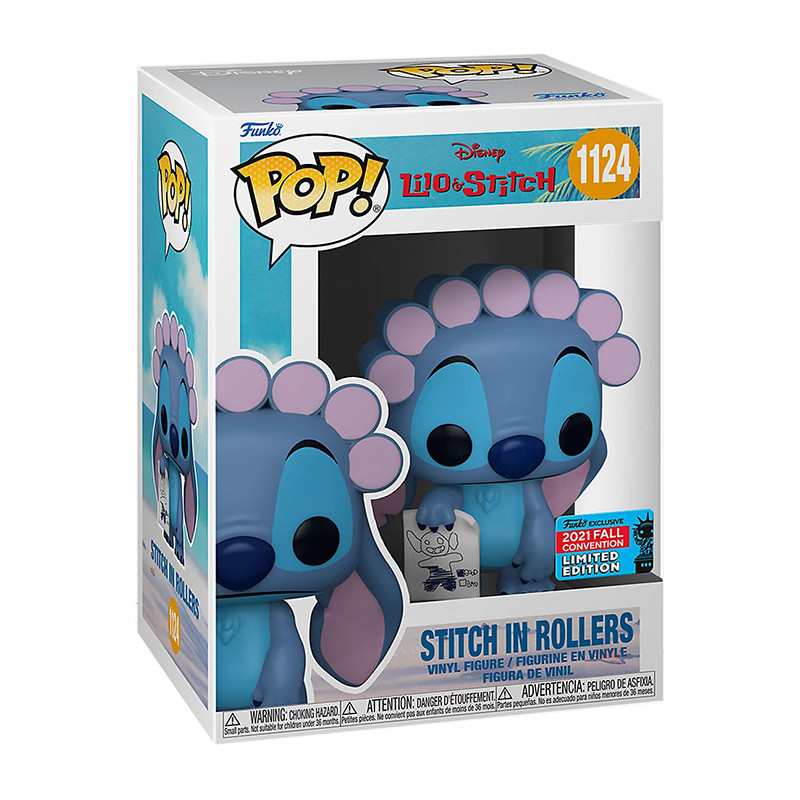 Figurine Pop Stitch in rollers (Lilo & Stitch) #1124