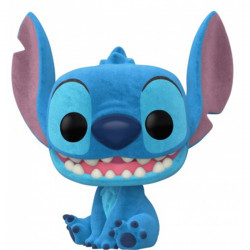 Figurine Pop! Stitch Assis Floqué (Lilo & Stitch) - Officielle