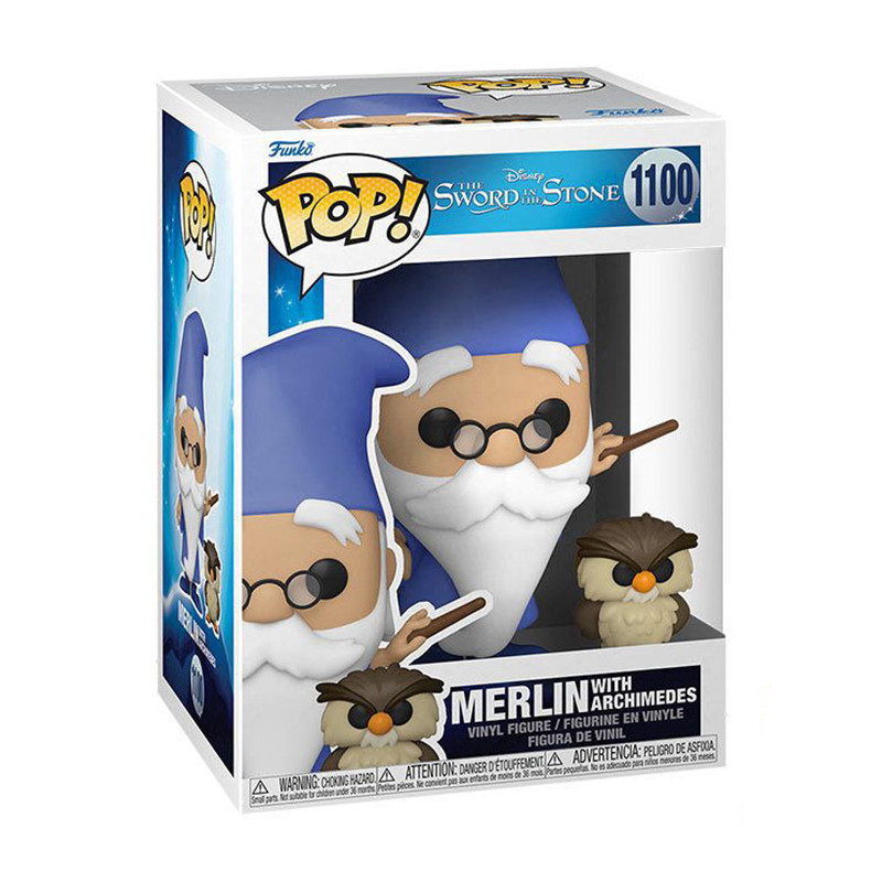 Figurine Pop Merlin et Archimède - Merlin l'Enchanteur #1100