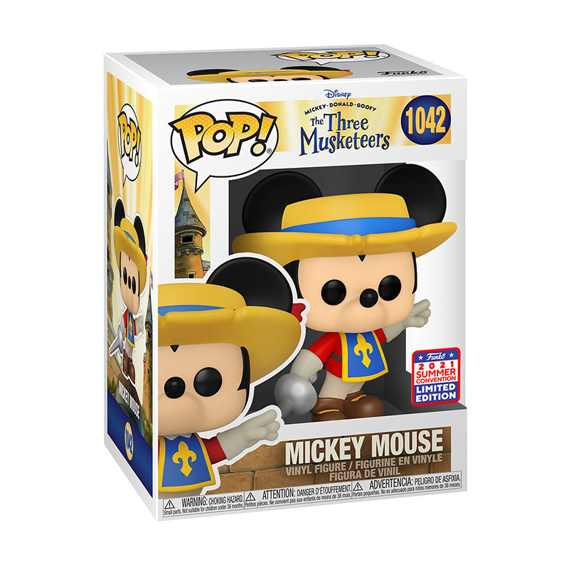 Figurine Pop Mickey Mouse Mousquetaire - Les Trois Mousquetaires #1042