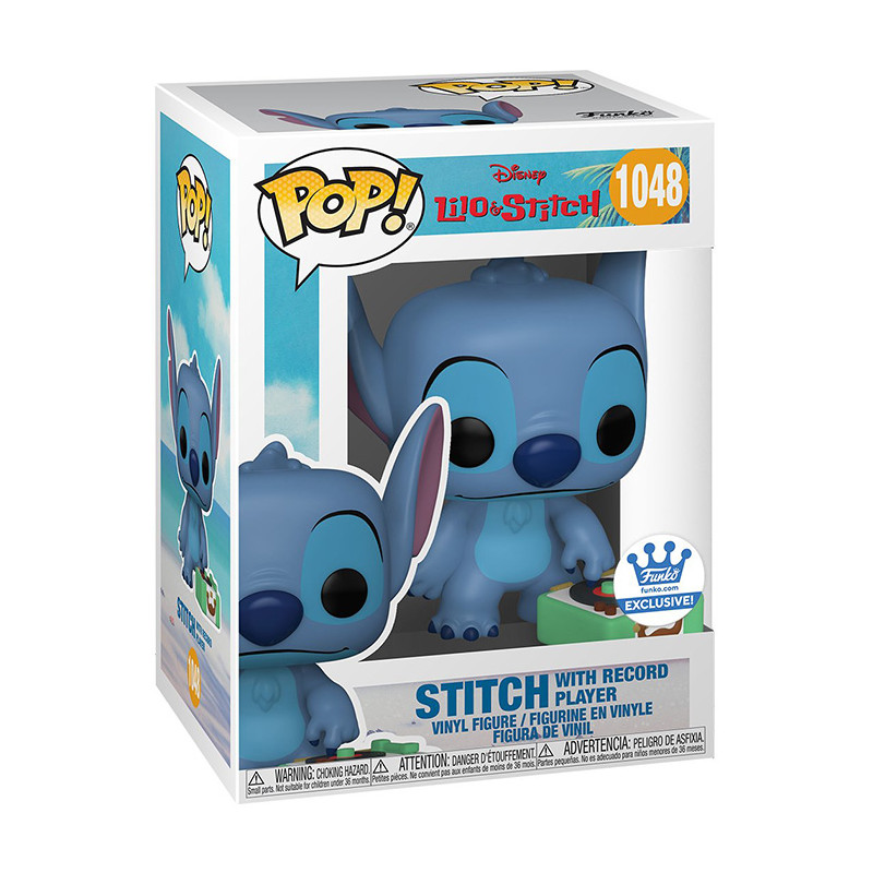 Figurine Pop Stitch avec platine vinyle - Lilo & Stitch #1048